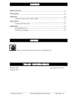 Preview for 3 page of Maxcess TIDLAND Installation, Operation And Maintenance Manual