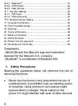 Preview for 8 page of Maxcom CLASSIC MM330 3G Manual