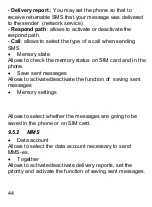 Preview for 44 page of Maxcom COMFORT MM715 SOS User Manual