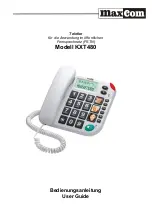 Maxcom KXT480 User Manual preview