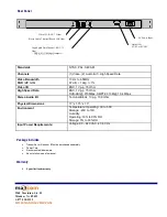 Предварительный просмотр 2 страницы Maxcom MAX3257HD Product Specifications