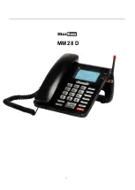 Предварительный просмотр 1 страницы Maxcom MM 28 D Manual