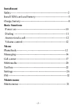 Предварительный просмотр 2 страницы Maxcom MM 819 Manual