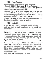 Предварительный просмотр 49 страницы Maxcom MM236 User Manual