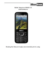 Предварительный просмотр 1 страницы Maxcom MM238 3G User Manual