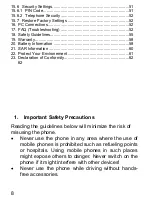 Предварительный просмотр 8 страницы Maxcom MM320 User Manual