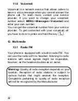 Preview for 32 page of Maxcom MM428 User Manual