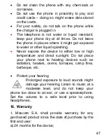 Preview for 47 page of Maxcom MM428 User Manual