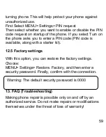 Предварительный просмотр 59 страницы Maxcom MM431 BB User Manual