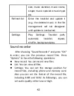 Предварительный просмотр 42 страницы Maxcom MM715BB User Manual