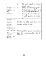 Предварительный просмотр 62 страницы Maxcom MM715BB User Manual