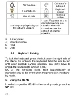 Предварительный просмотр 20 страницы Maxcom MM720BB Operating Manual