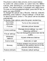 Предварительный просмотр 42 страницы Maxcom MM720BB Operating Manual