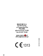 Предварительный просмотр 68 страницы Maxcom MM720BB Operating Manual