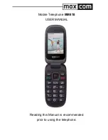 Maxcom MM818 User Manual предпросмотр