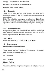 Предварительный просмотр 32 страницы Maxcom MM901 Manual