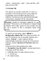 Предварительный просмотр 40 страницы Maxcom MM916 User Manual