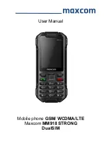 Maxcom MM918 STRONG DualSIM User Manual предпросмотр