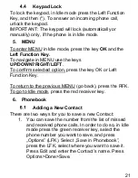 Preview for 21 page of Maxcom MM920 User Manual