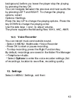 Preview for 43 page of Maxcom MM920 User Manual