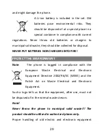 Preview for 29 page of Maxcom MS553 Basic User Manual