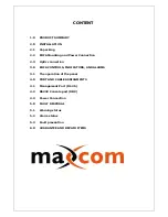 Предварительный просмотр 2 страницы Maxcom MX-A5400 Series User Manual