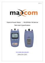 Maxcom MXOPM26-50 Series Technical Specification предпросмотр