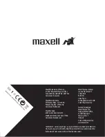 Предварительный просмотр 54 страницы Maxell ANC1 User Manual