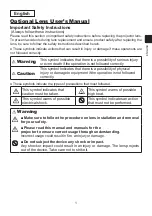 Preview for 1 page of Maxell LL-905 User Manual