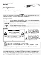 Maxell MA-XL1 User Manual preview