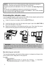 Предварительный просмотр 8 страницы Maxell MC-EW3051 User Manual