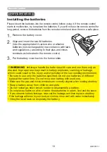 Preview for 18 page of Maxell MC-EW5001 User Manual