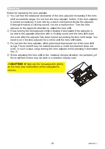 Preview for 36 page of Maxell MC-WU5506M User Manual