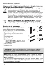 Preview for 4 page of Maxell MC-WU8451 User Manual