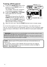 Preview for 12 page of Maxell MC-WU8451 User Manual