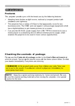 Preview for 3 page of Maxell MP-JW351E User Manual