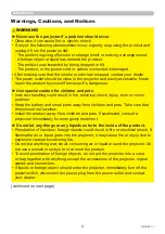 Preview for 4 page of Maxell MP-JW351E User Manual