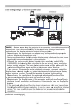 Preview for 25 page of Maxell MP-JW351E User Manual