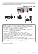 Preview for 26 page of Maxell MP-JW351E User Manual