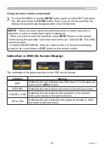 Preview for 45 page of Maxell MP-JW351E User Manual