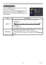 Preview for 52 page of Maxell MP-JW351E User Manual