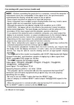 Preview for 13 page of Maxell MP-TW3011 User Manual