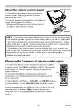 Preview for 22 page of Maxell MP-TW3011 User Manual