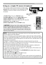 Preview for 23 page of Maxell MP-TW3011 User Manual