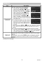 Preview for 70 page of Maxell MP-TW3011 User Manual