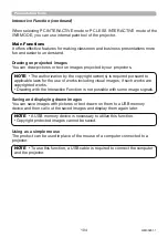 Preview for 104 page of Maxell MP-TW3011 User Manual