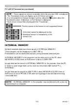 Preview for 124 page of Maxell MP-TW3011 User Manual