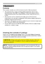 Preview for 3 page of Maxell MP-WU5503 User Manual