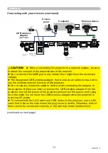 Preview for 12 page of Maxell MP-WU5503 User Manual