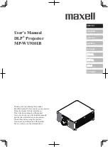 Preview for 3 page of Maxell MP-WU9101B User Manual